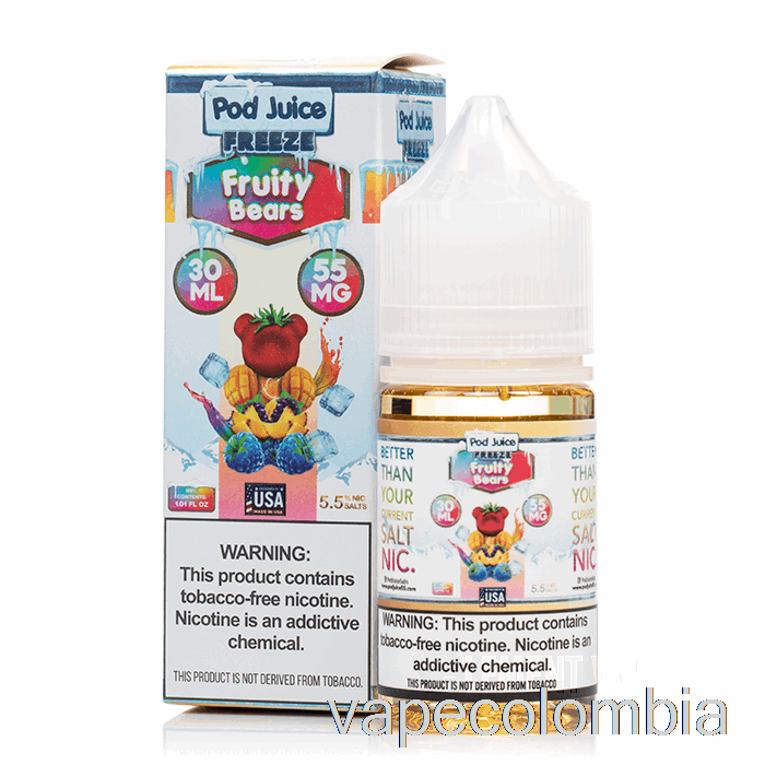 Vape Recargable Congelar Osos Frutales - Jugo De Vaina - 30ml 10mg